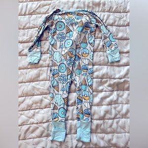 Little Sleepies Blue Sweet Treats 6-12 month zippie
